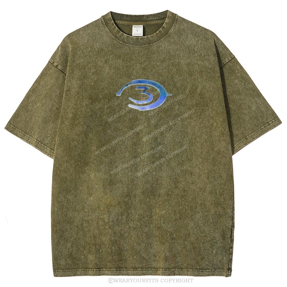 Halo Unisex Washed Tee Wearyourfits