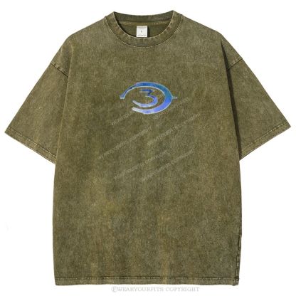 Halo Unisex Washed Tee Wearyourfits