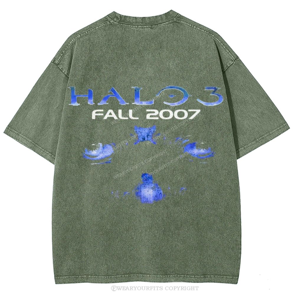 Halo Unisex Washed Tee Wearyourfits