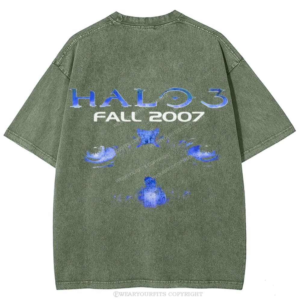 Halo Unisex Washed Tee Wearyourfits