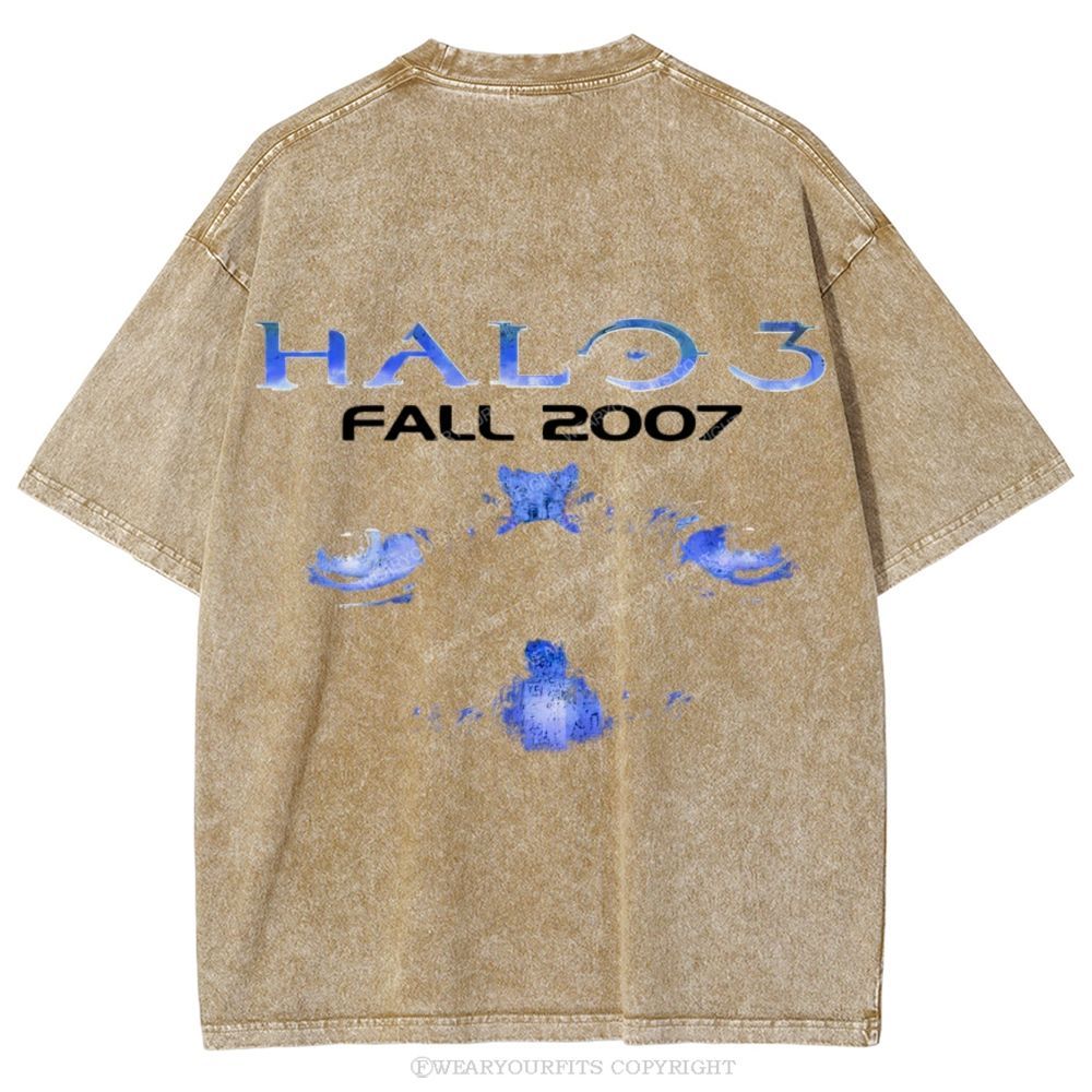 Halo Unisex Washed Tee Wearyourfits