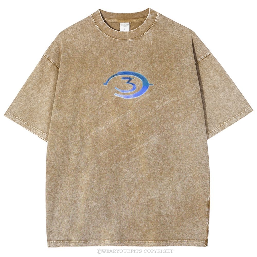 Halo Unisex Washed Tee Wearyourfits