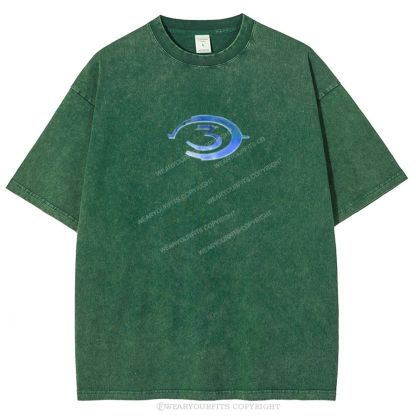 Halo Unisex Washed Tee Wearyourfits
