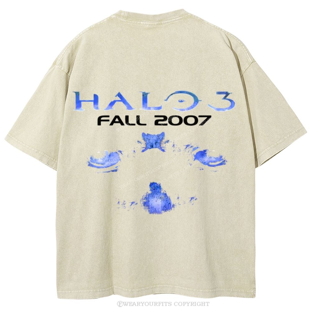 Halo Unisex Washed Tee Wearyourfits