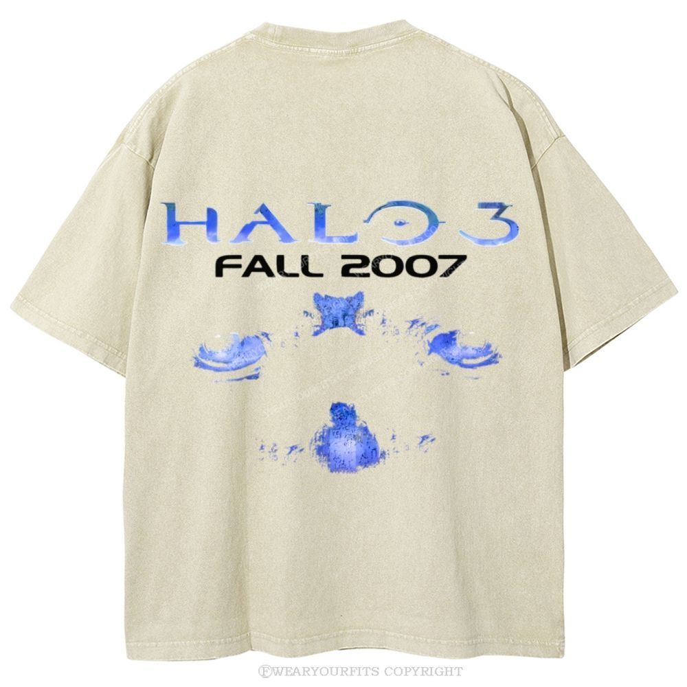 Halo Unisex Washed Tee Wearyourfits