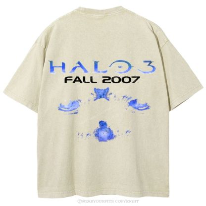 Halo Unisex Washed Tee Wearyourfits