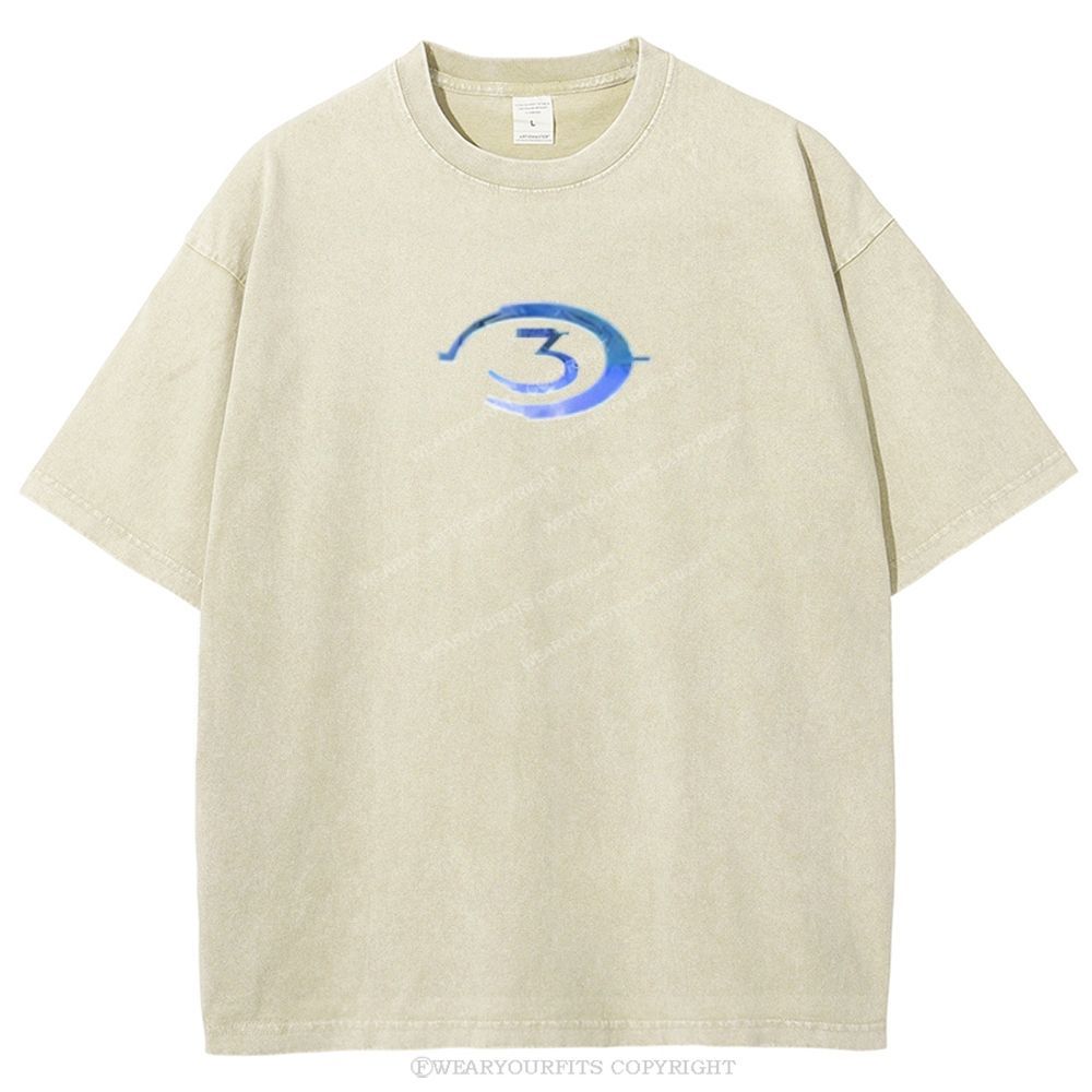 Halo Unisex Washed Tee Wearyourfits