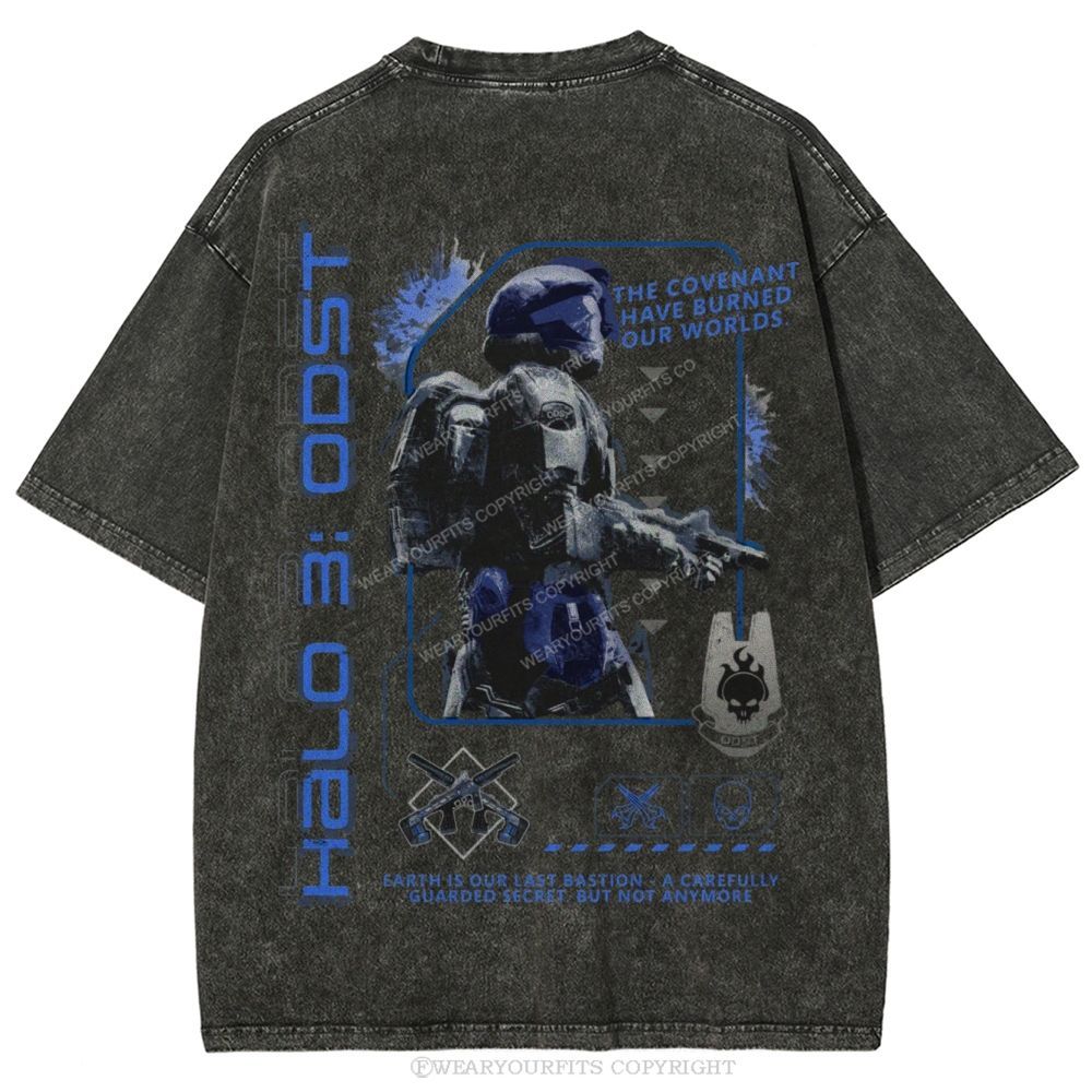 Burned Our Worlds Unisex Washed Tee Wearyourfits