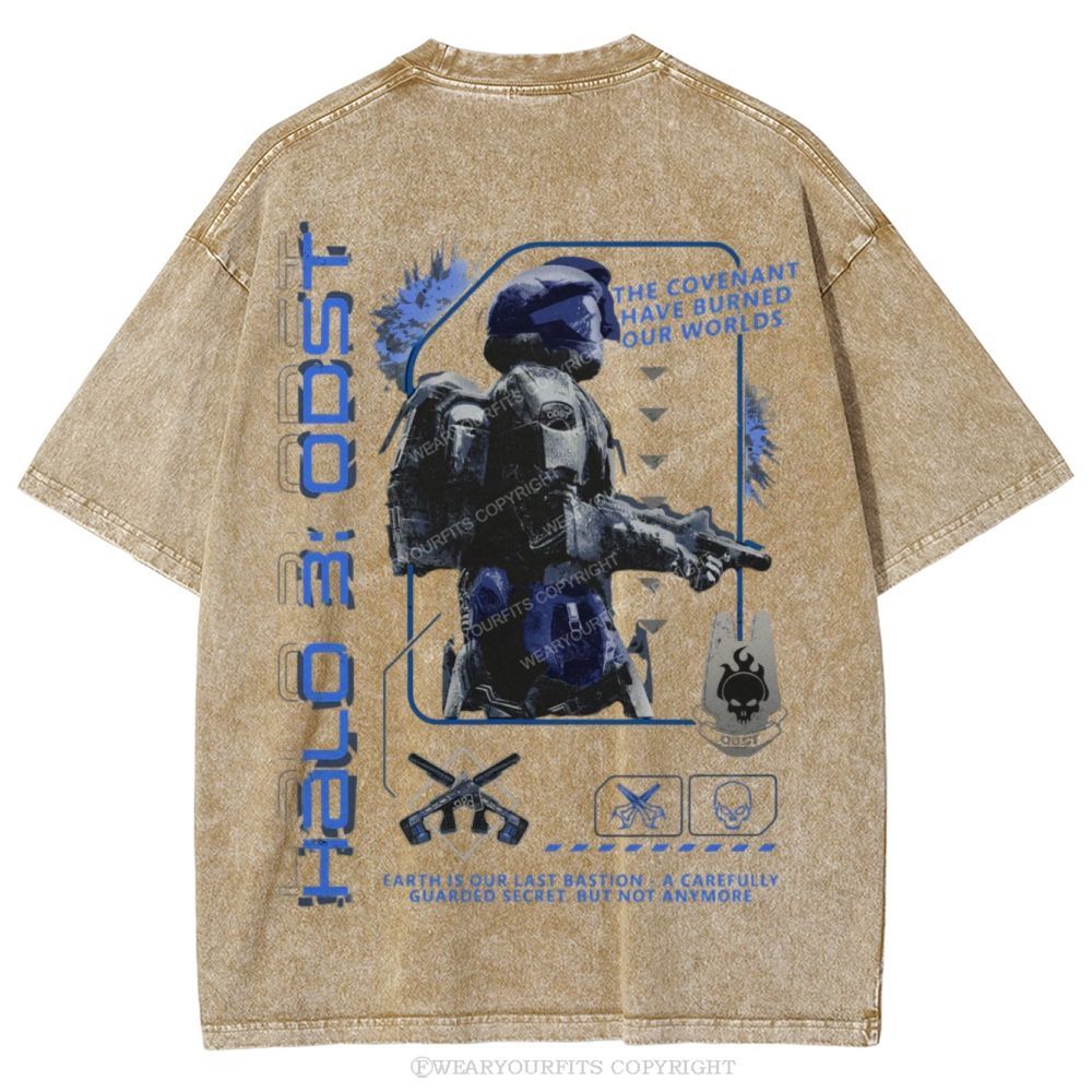 Burned Our Worlds Unisex Washed Tee Wearyourfits