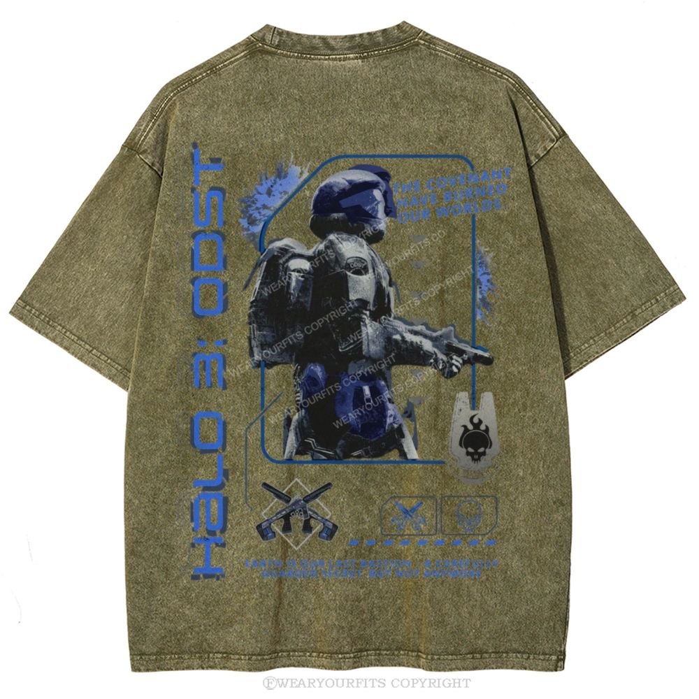Burned Our Worlds Unisex Washed Tee Wearyourfits