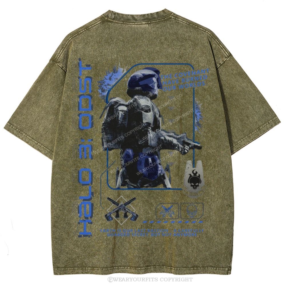 Burned Our Worlds Unisex Washed Tee Wearyourfits
