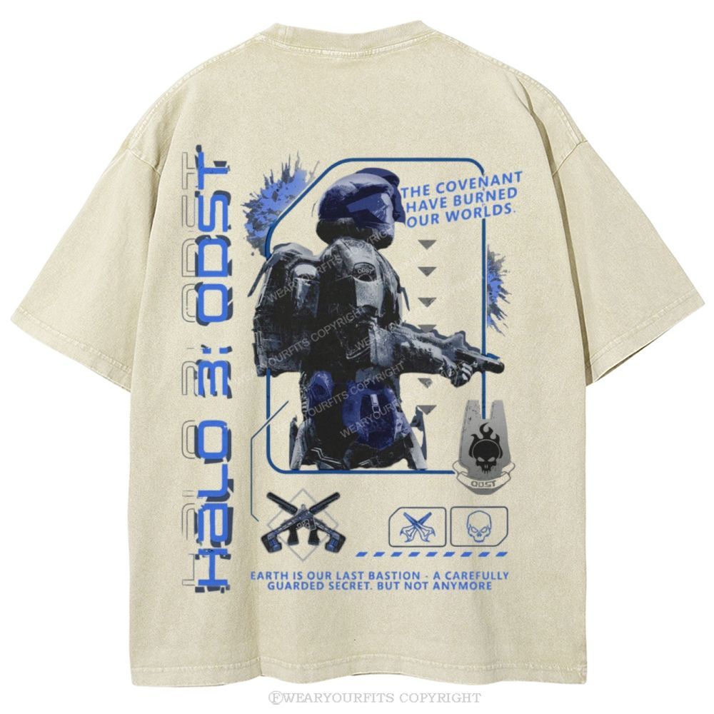 Burned Our Worlds Unisex Washed Tee Wearyourfits