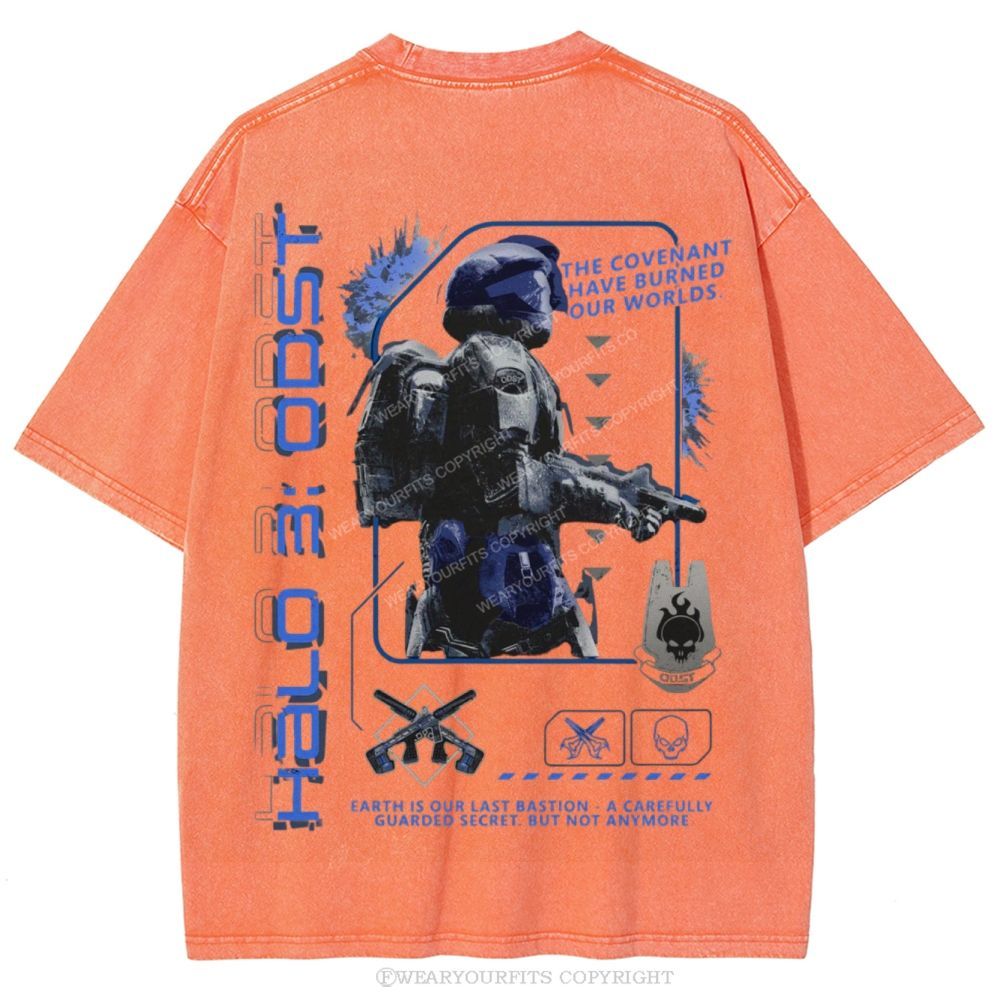 Burned Our Worlds Unisex Washed Tee Wearyourfits