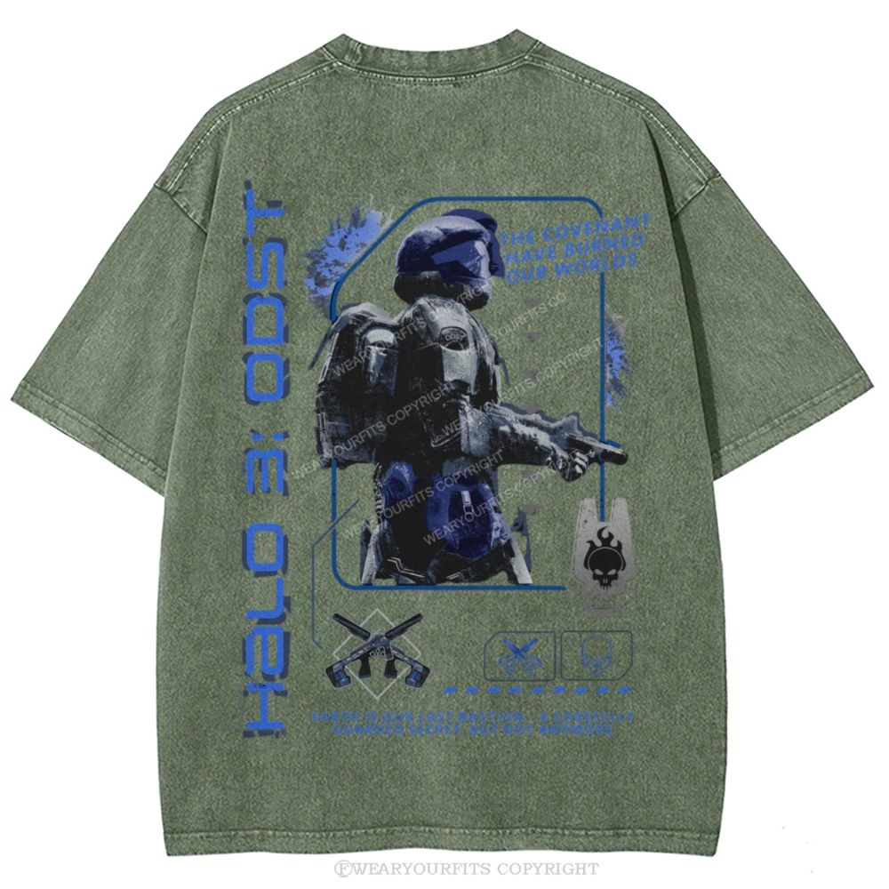 Burned Our Worlds Unisex Washed Tee Wearyourfits