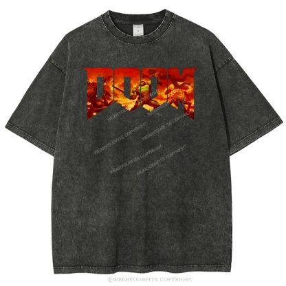 Doom Slayer’s Crucible Sword Unisex Washed Tee Wearyourfits