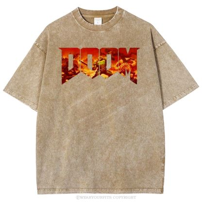 Doom Slayer’s Crucible Sword Unisex Washed Tee Wearyourfits