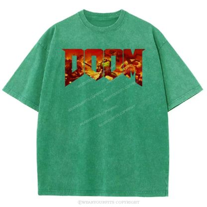 Doom Slayer’s Crucible Sword Unisex Washed Tee Wearyourfits