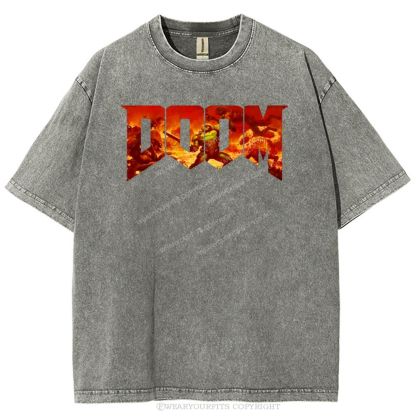 Doom Slayer’s Crucible Sword Unisex Washed Tee Wearyourfits