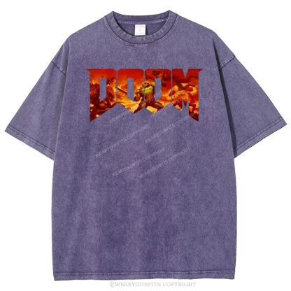 Doom Slayer’s Crucible Sword Unisex Washed Tee Wearyourfits