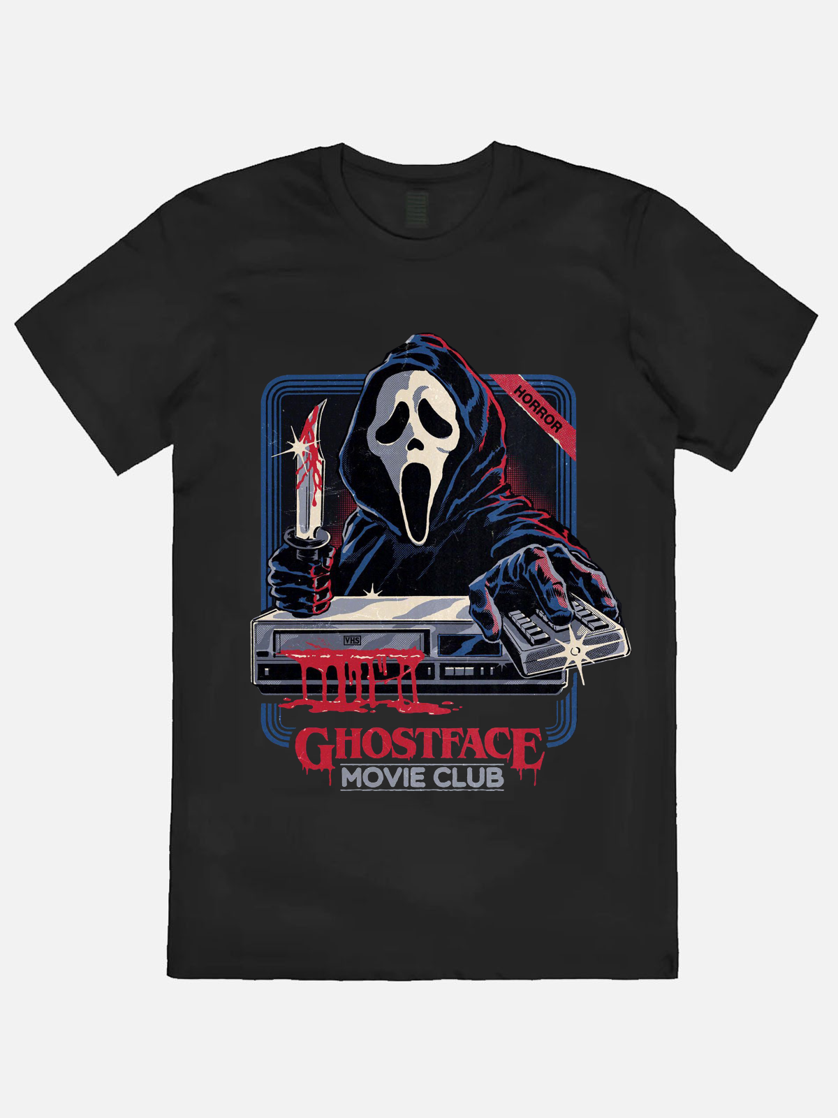 Ghostface Movie Club Casual Printed T-shirt