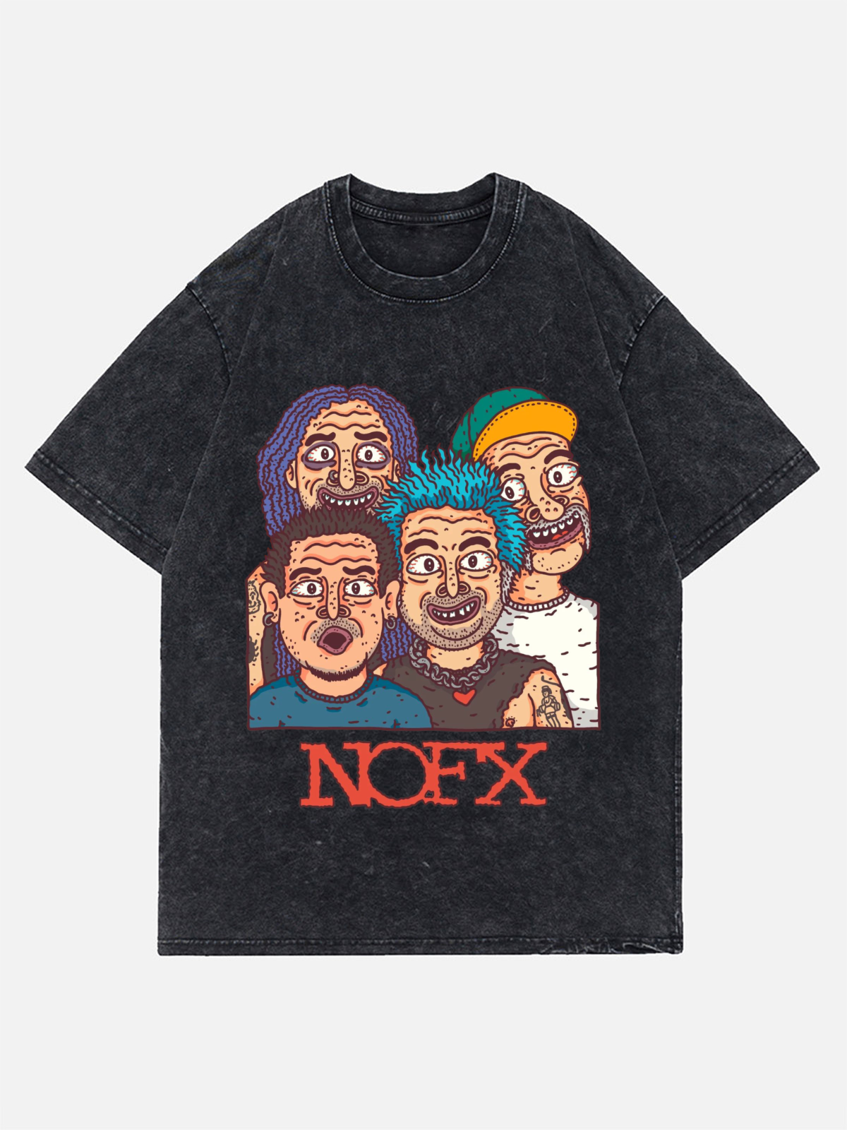 Nofx Wash Denim T-Shirt