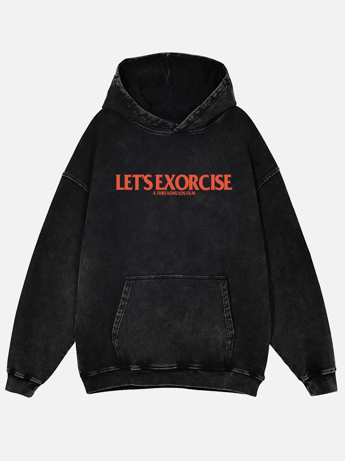 Let's Exoricse washed hoodie