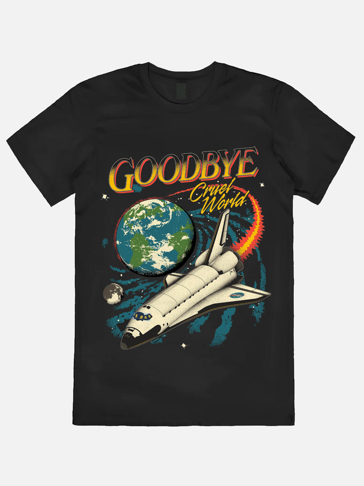 Goodbye Cruel World Casual Printed T-shirt
