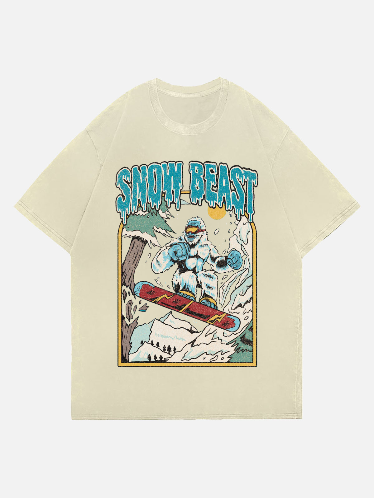Snow Best Wash Denim T-Shirt