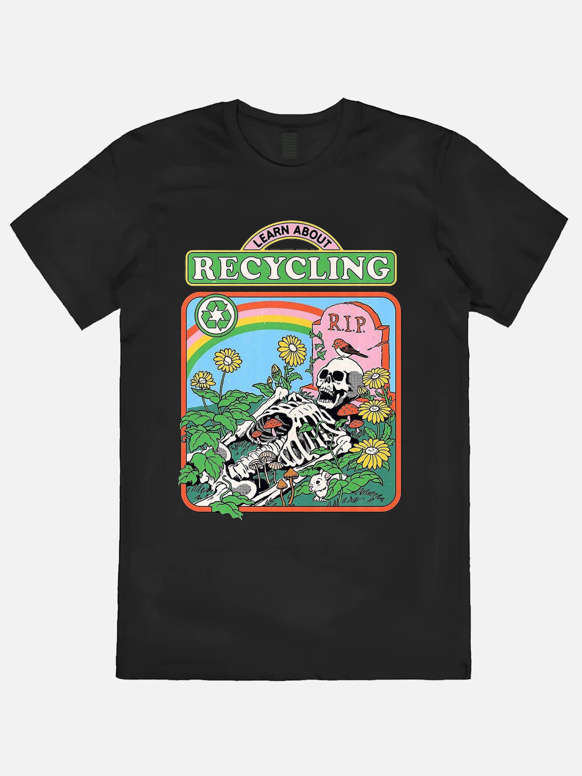 Learn About Recycling Casual Printed T-Shirt