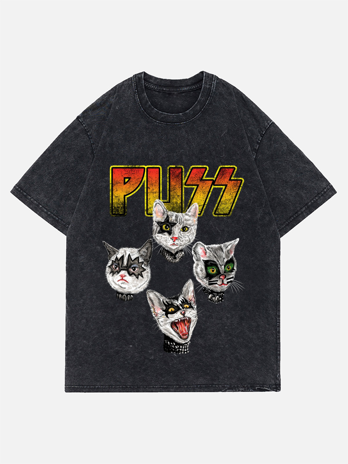 Puss Wash Denim T-Shirt