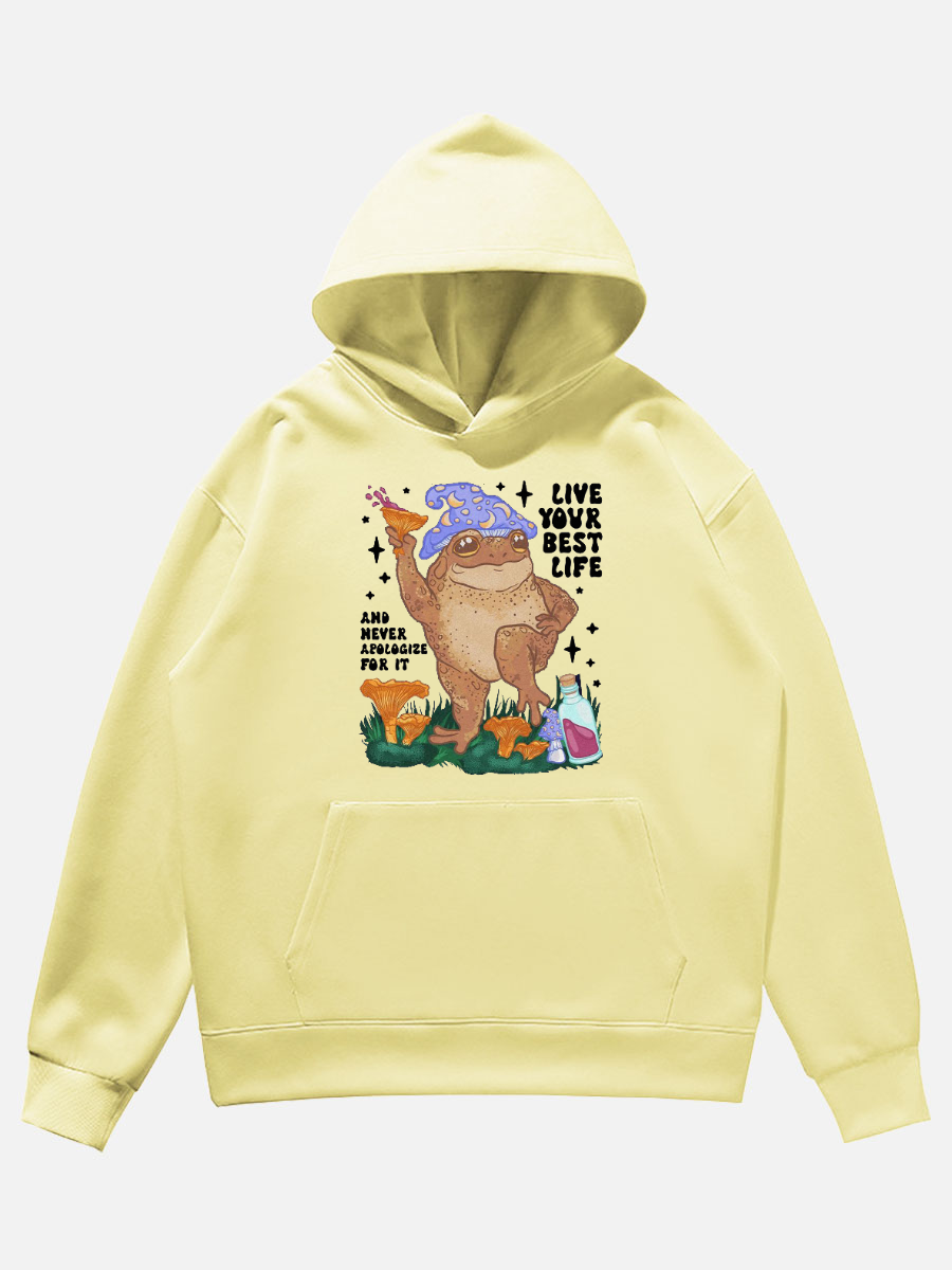 Live Your Best Life Unisex Basic Printed Hoodie