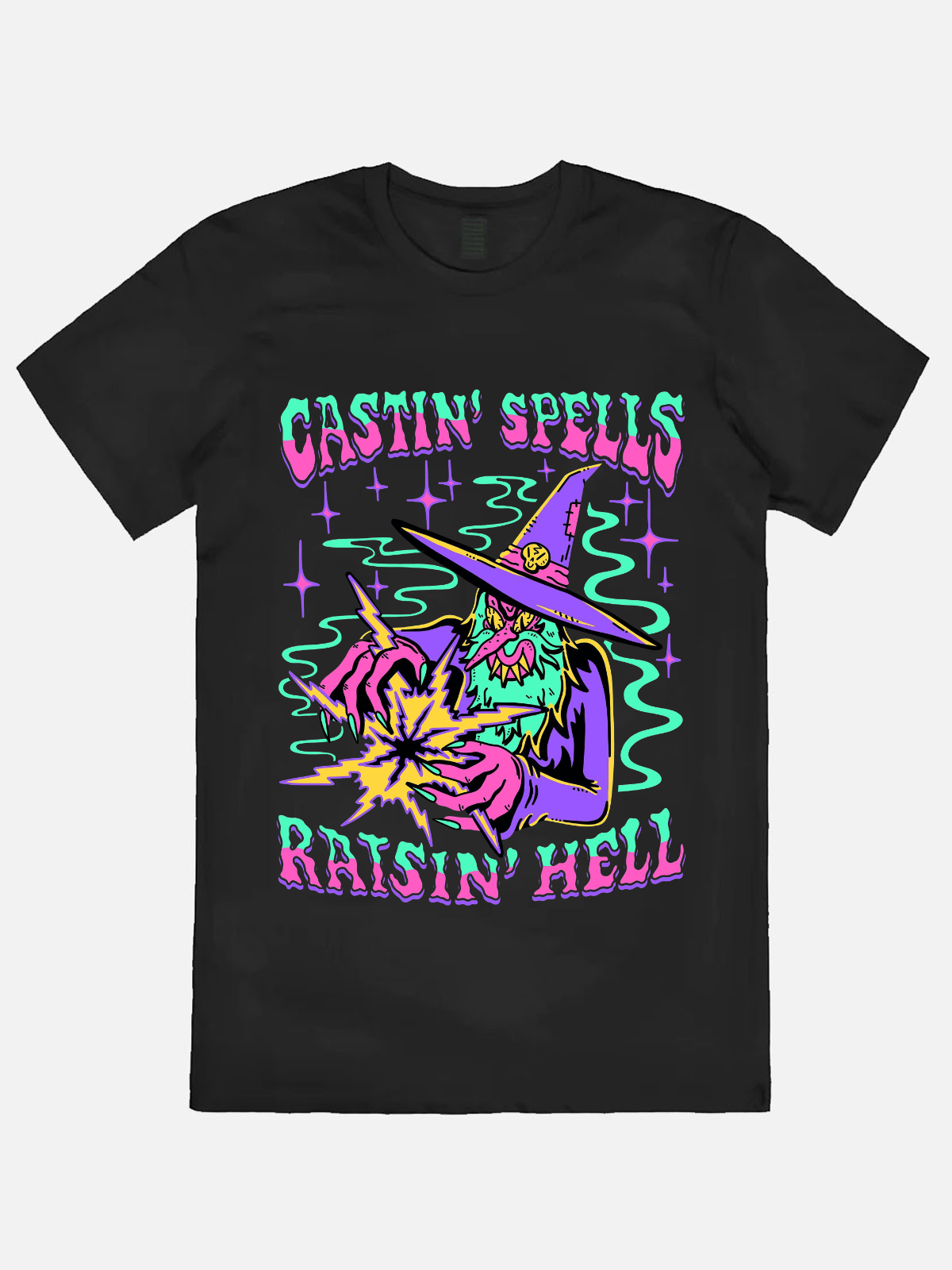 Castin Spells Raisin Hell Casual Printed T-shirt
