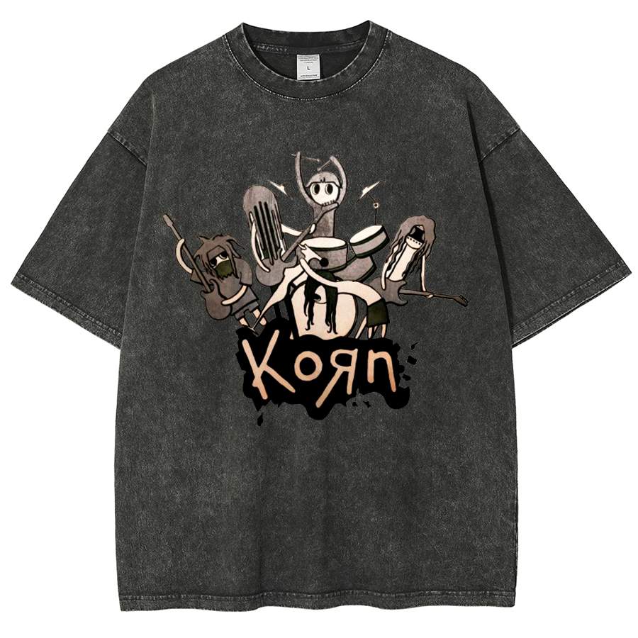 Korn Band Washed T-shirt