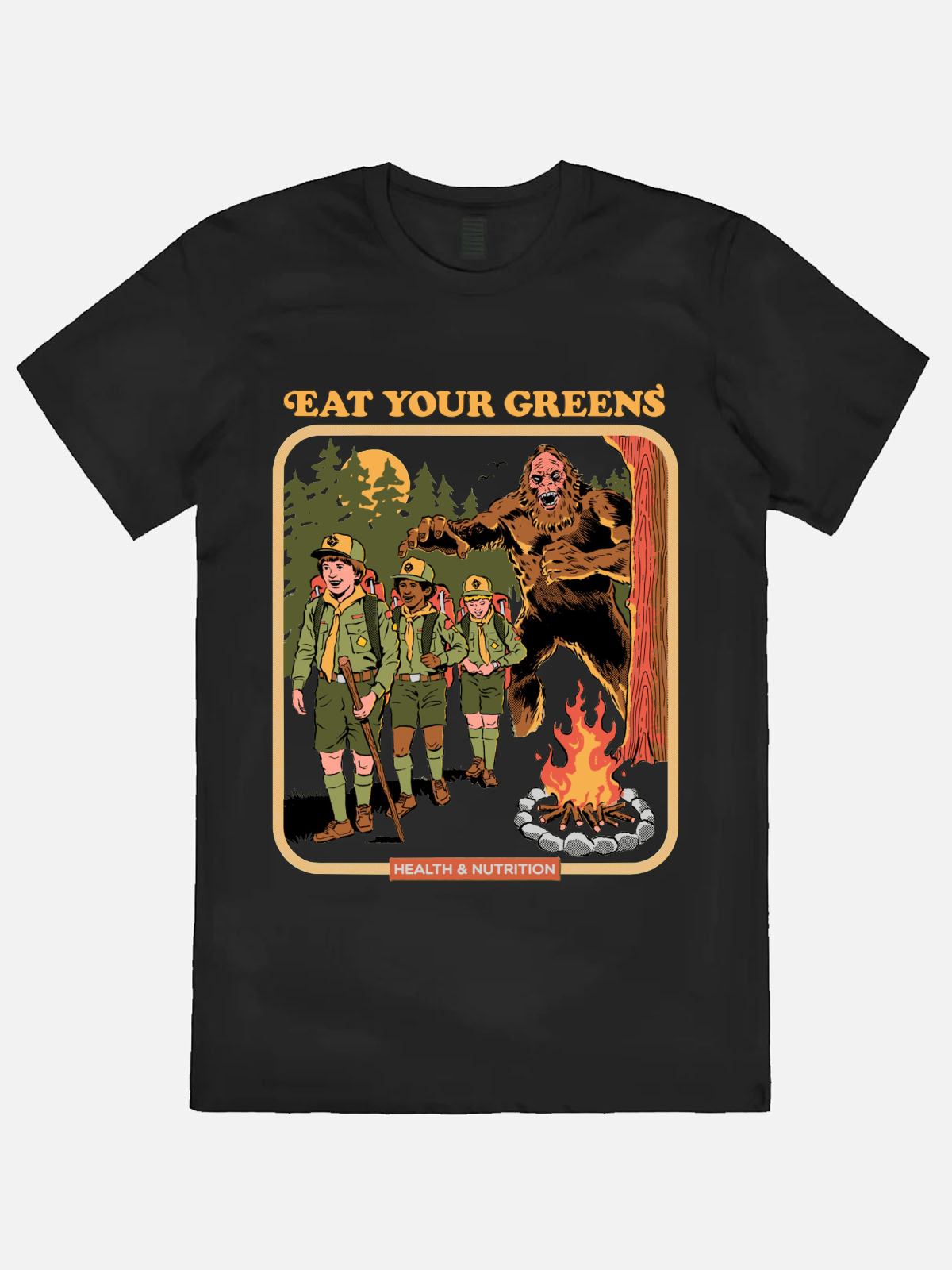 Eat Your Greens Casual Printed T-shirt