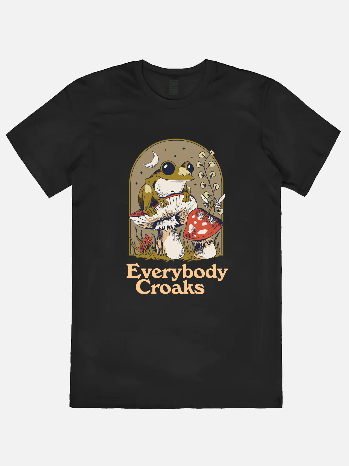 Everybody Croaks Casual Printed T-shirt-8438