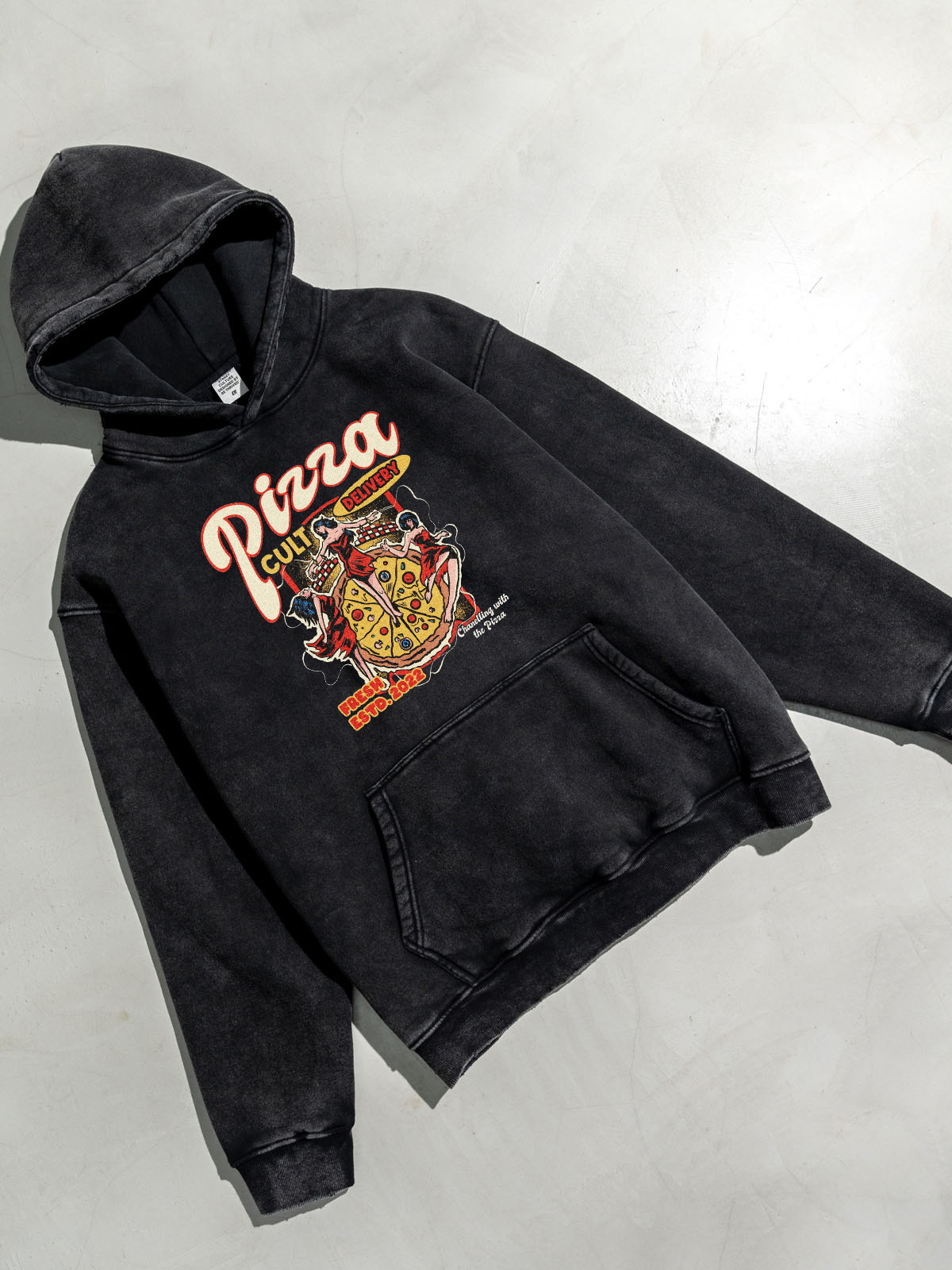 Pizza Cult Delvery Wash Hooded Sweatshirt