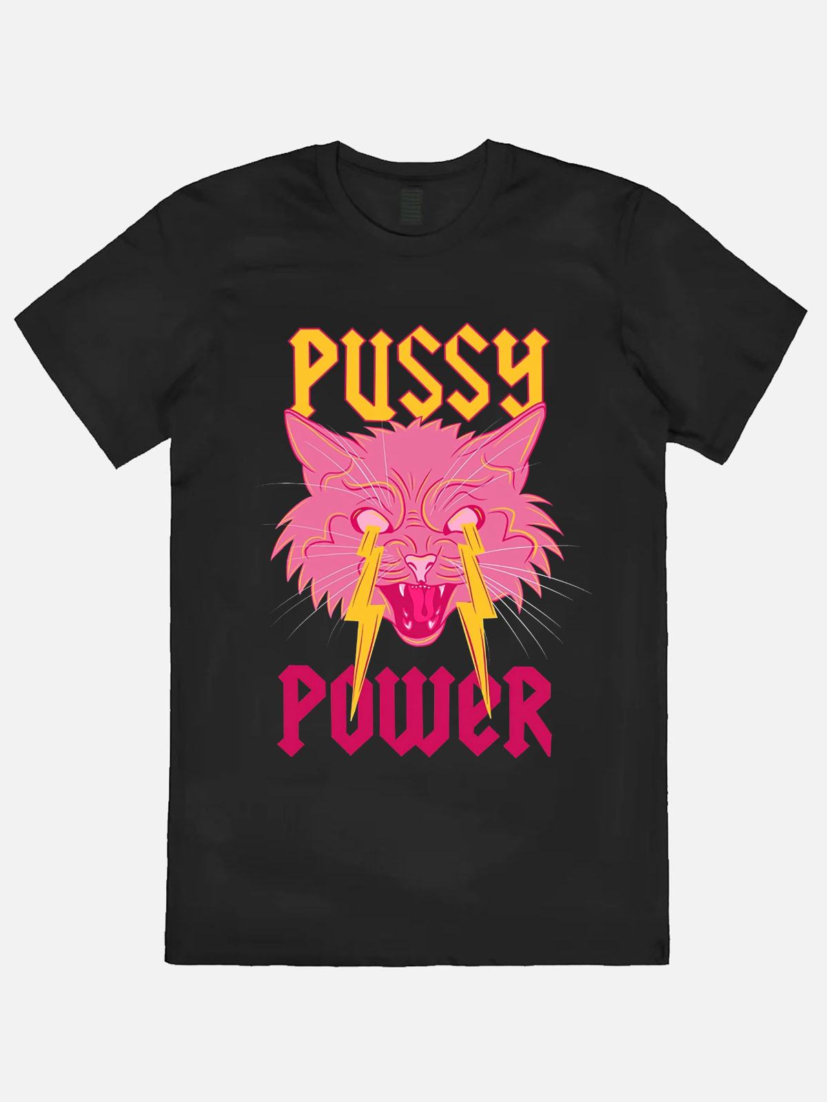 Pussy Power  Casual Printed T-shirt