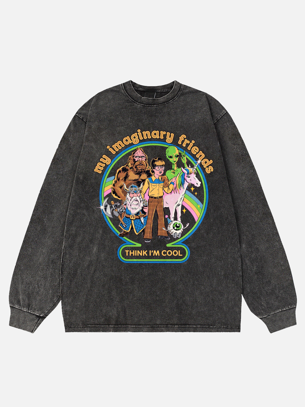My Imaginary Friends Washed Long Sleeve T-Shirt