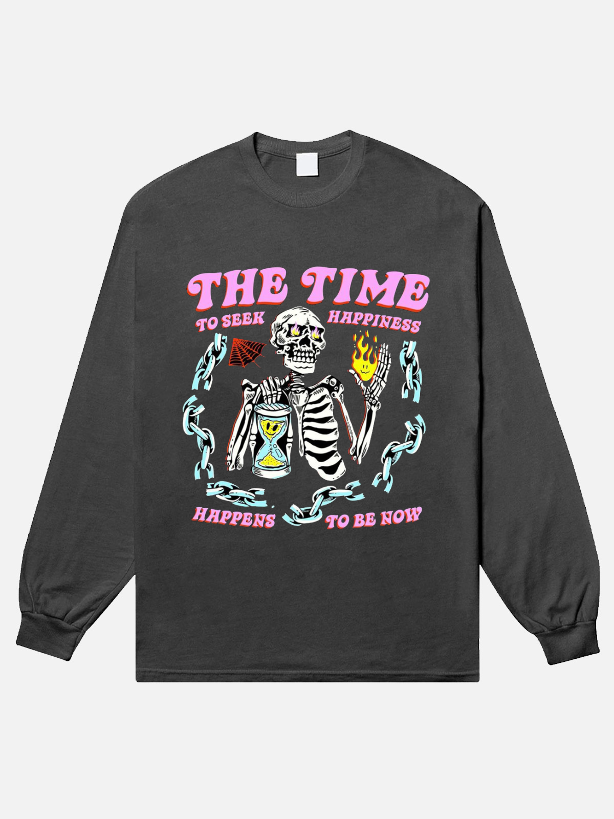 The Time Too Seek Happinesss Long Sleeve T-Shirt