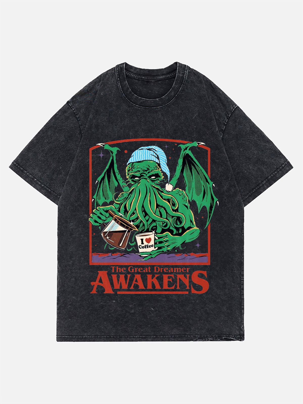 The Great Dreamer Awakens Wash Denim T-Shirts 