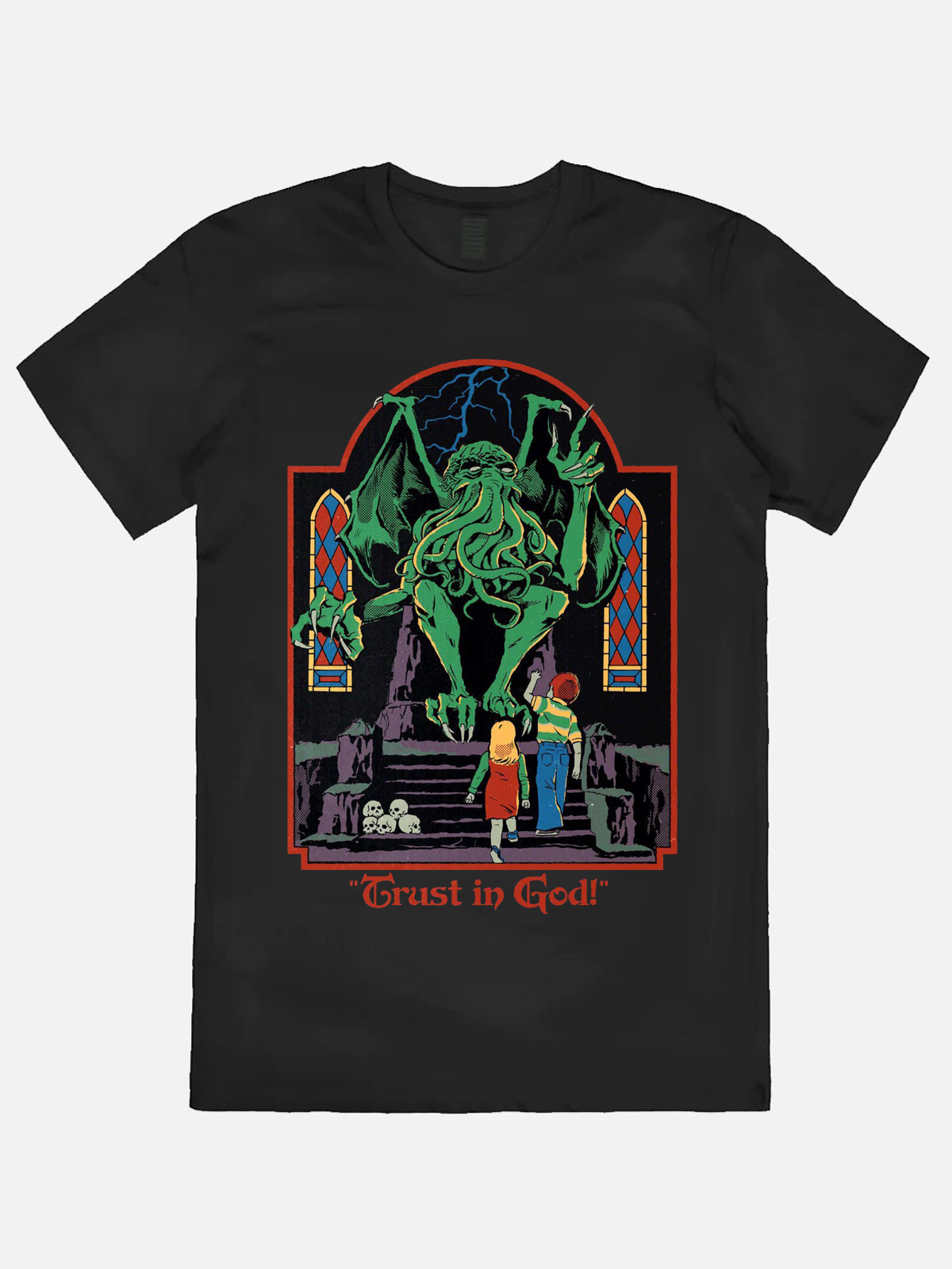Grust In God Casual Printed T-shirt