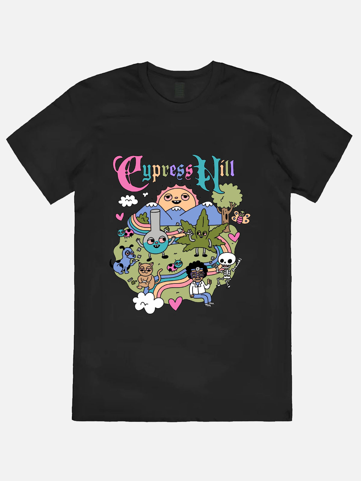 Cypress Hill - Happy Time Casual Printed Cotton T-shirt