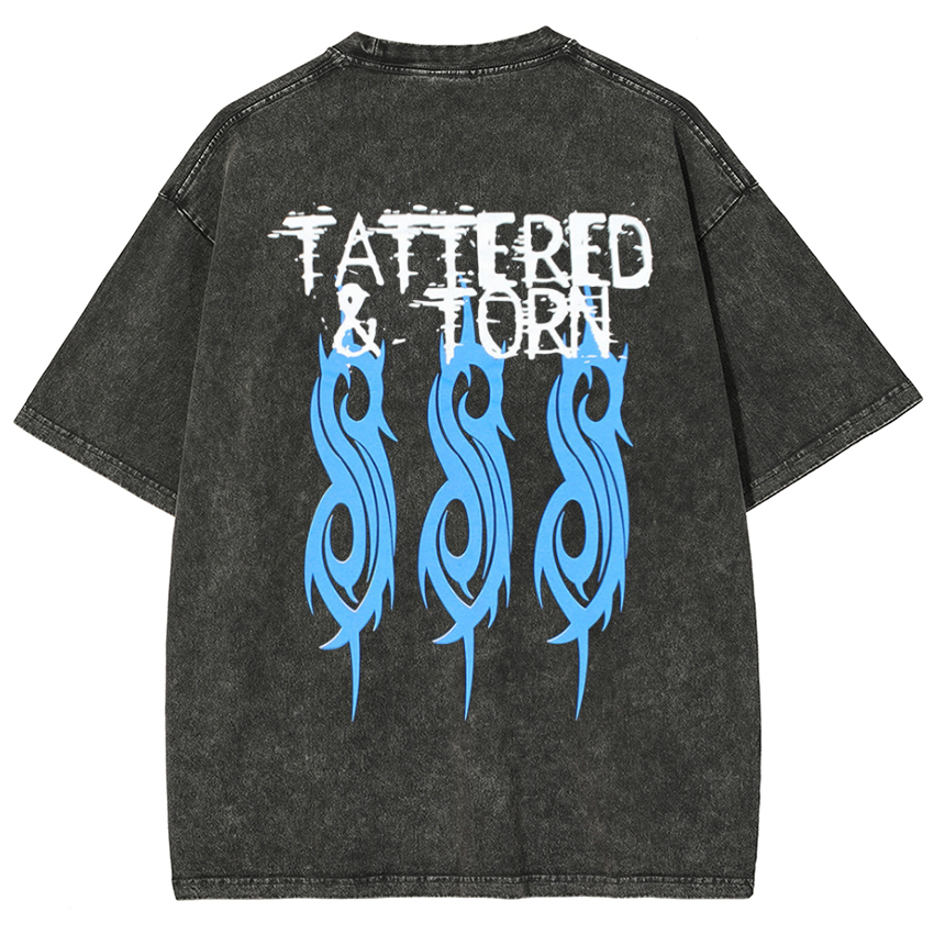 Slipknot Tattered & Torn Vintage Snowflake Washed T-Shirt