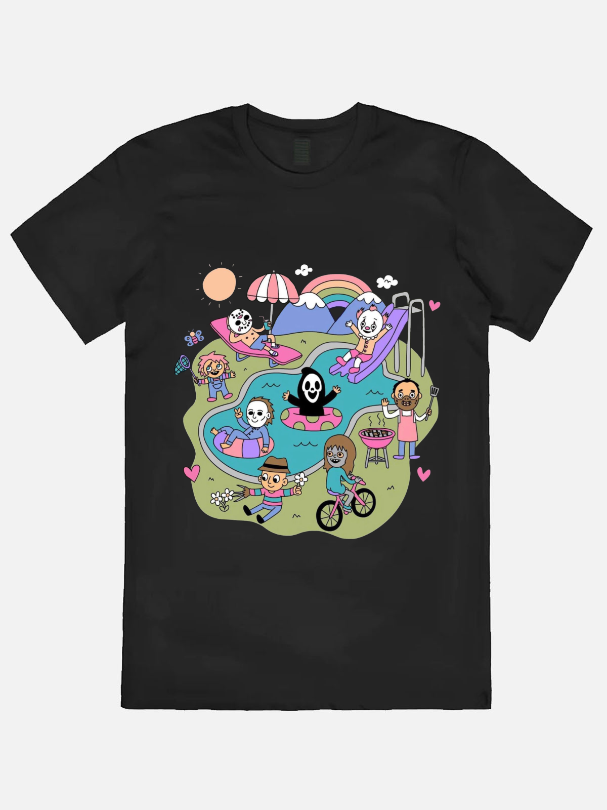 Cartoon Rockers Casual Printed T-shirt