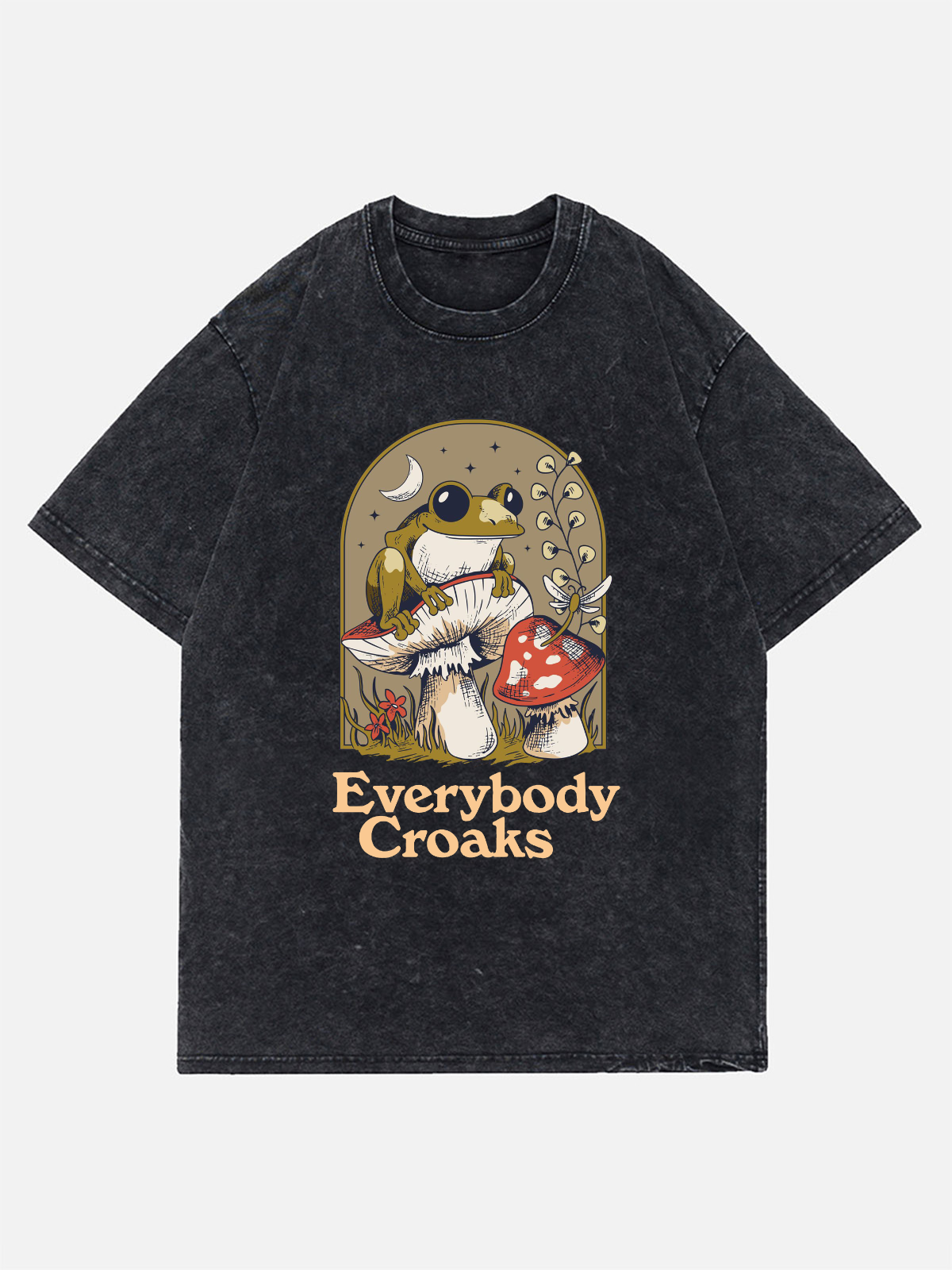 Everybody Croaks Unisex Wash Denim T-Shirt