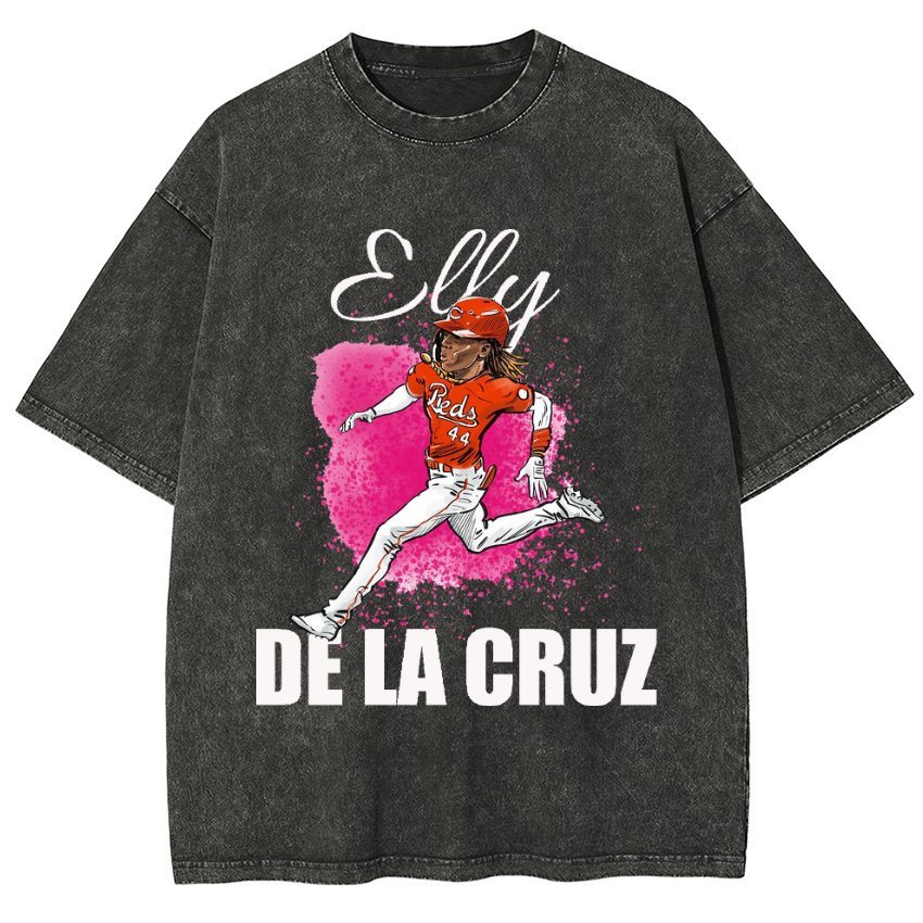 Elly de la Cruz Cartoon Washed T-Shirt