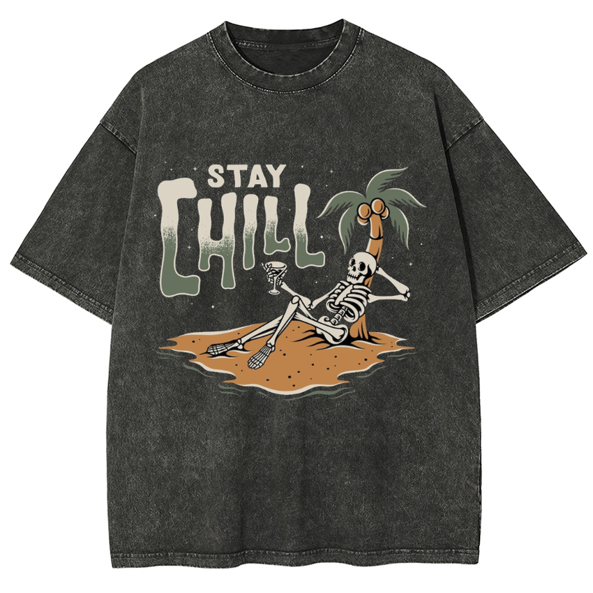 Stay Chill Vintage Snowflake Washed T-Shirt