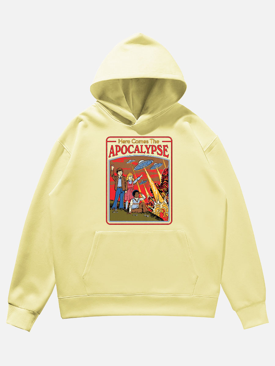 Here Come The Apocalypse Unisex Basic Printed Hoodie