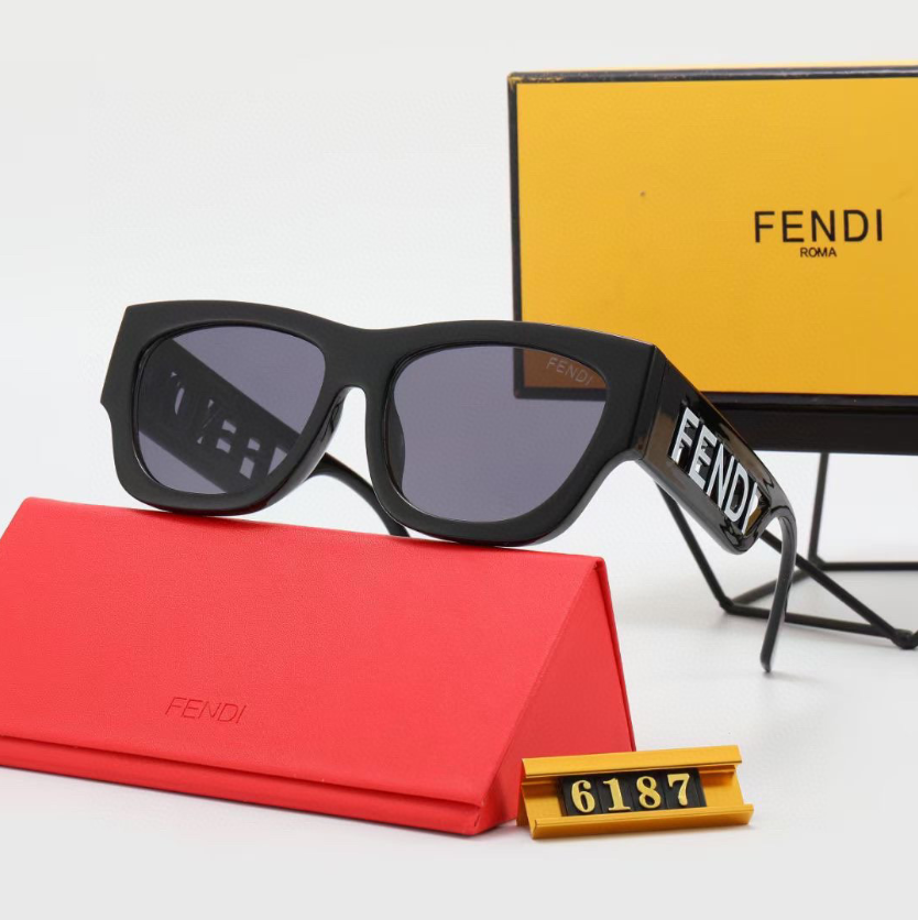 Fendi fashion thick frame sunglasses