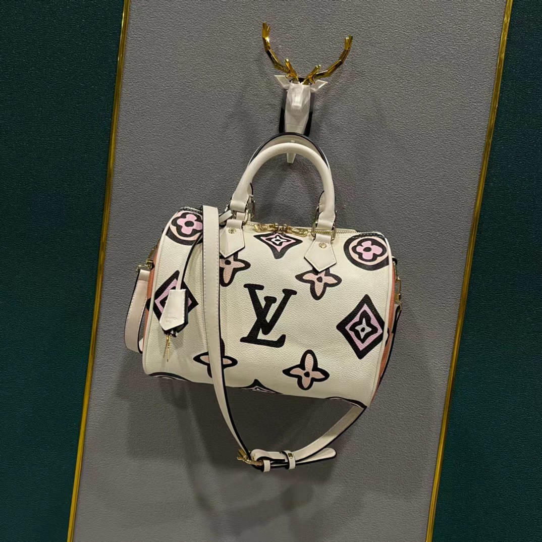 L style Leopard fashion handbag